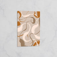 Tableau Abstrait Tons Beiges et Marron – Art Moderne Décoratif pour Salon & Chambre