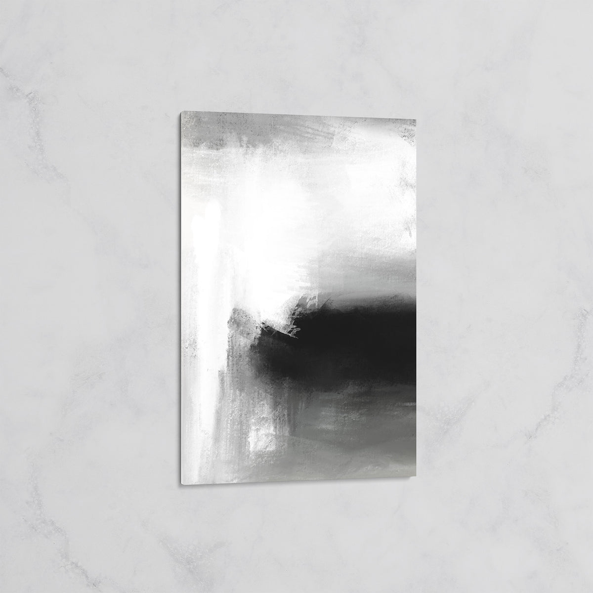 Tableau Abstrait Noir et Blanc – Déco Murale Minimaliste et Moderne