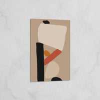 Tableau Abstrait Minimaliste – Déco Murale aux Formes Géométriques