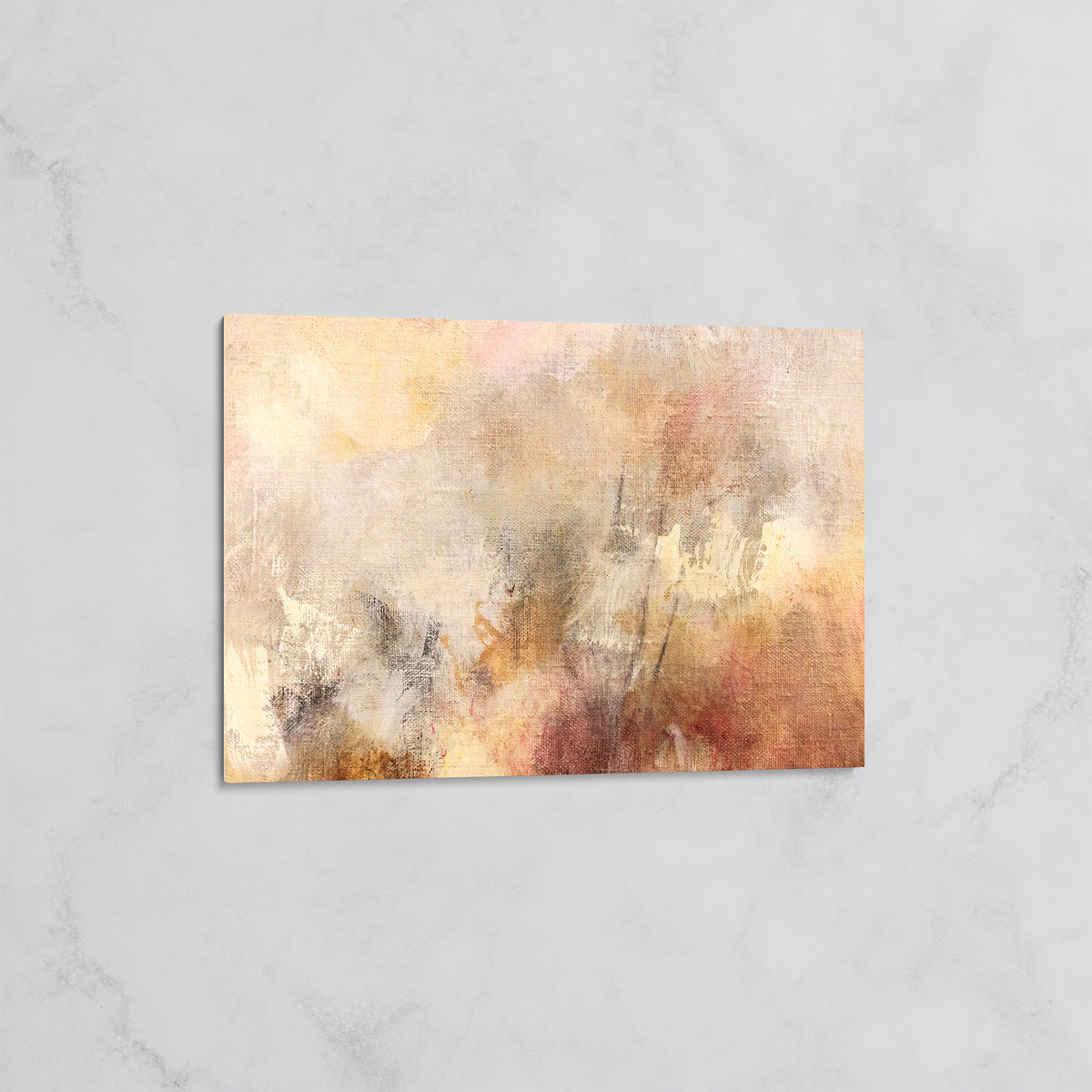 Abstrait Beige et Brun – Tableau mural décoratif Moderne
