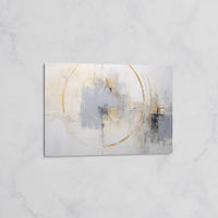 Abstrait Cercle Doré – Tableau mural décoratif Moderne