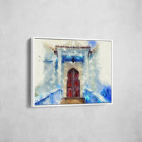 Impression d'Art Porte Bleue Marocaine