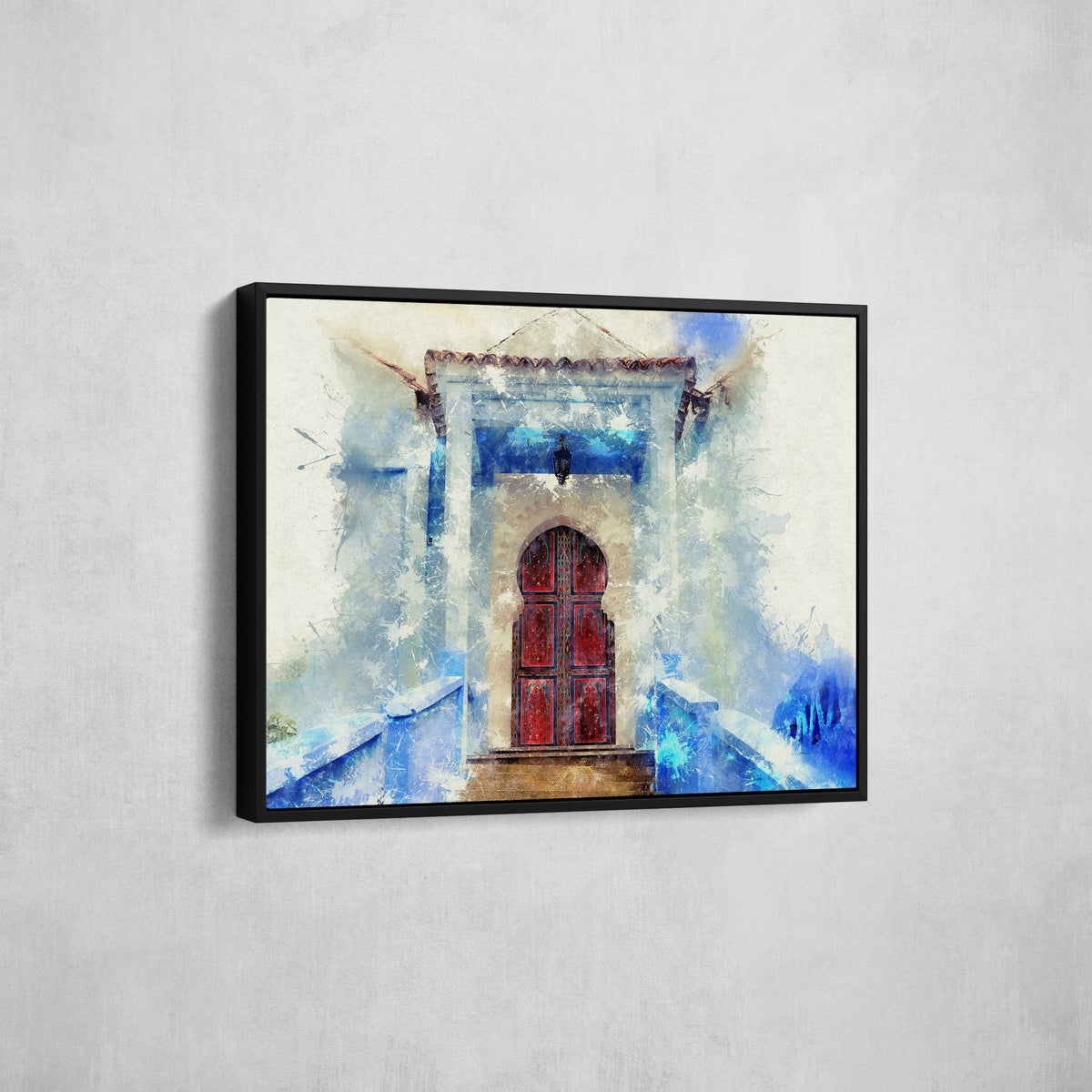 Impression d'Art Porte Bleue Marocaine