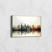 Tableau Abstrait Skyline Moderne