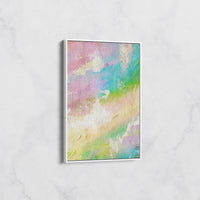 Tableau Abstrait Coloré – Douceur Pastel et Énergie Vibrante