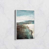 Tableau Paysage Abstrait Bord de Mer – Déco Murale Contemporaine