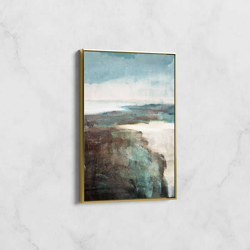 Tableau Paysage Abstrait Bord de Mer – Déco Murale Contemporaine