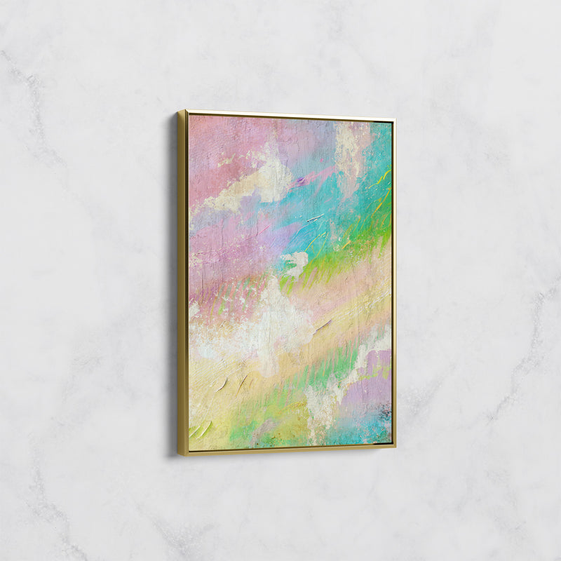 Tableau Abstrait Coloré – Douceur Pastel et Énergie Vibrante