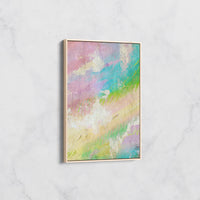Tableau Abstrait Coloré – Douceur Pastel et Énergie Vibrante