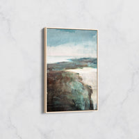 Tableau Paysage Abstrait Bord de Mer – Déco Murale Contemporaine