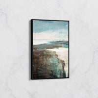 Tableau Paysage Abstrait Bord de Mer – Déco Murale Contemporaine