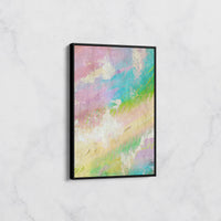 Tableau Abstrait Coloré – Douceur Pastel et Énergie Vibrante